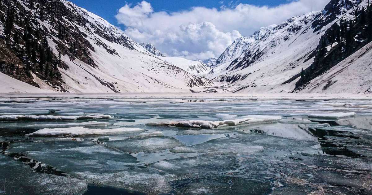 Kundol Lake in winter, kalam valley