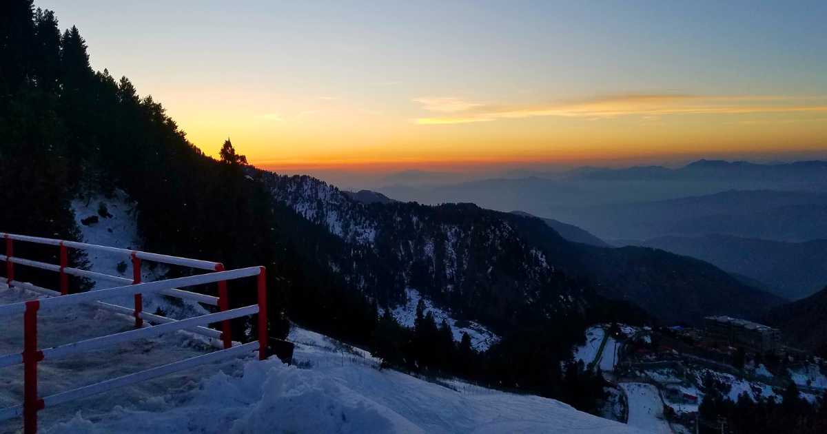 Malam_Jabba sunset from the top of the mountian