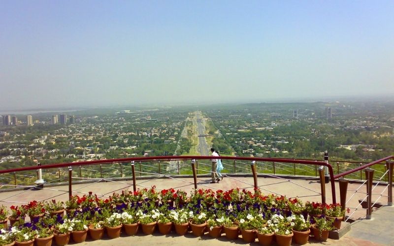 Aerial View of Islamabad from Daman-e-Koh Park