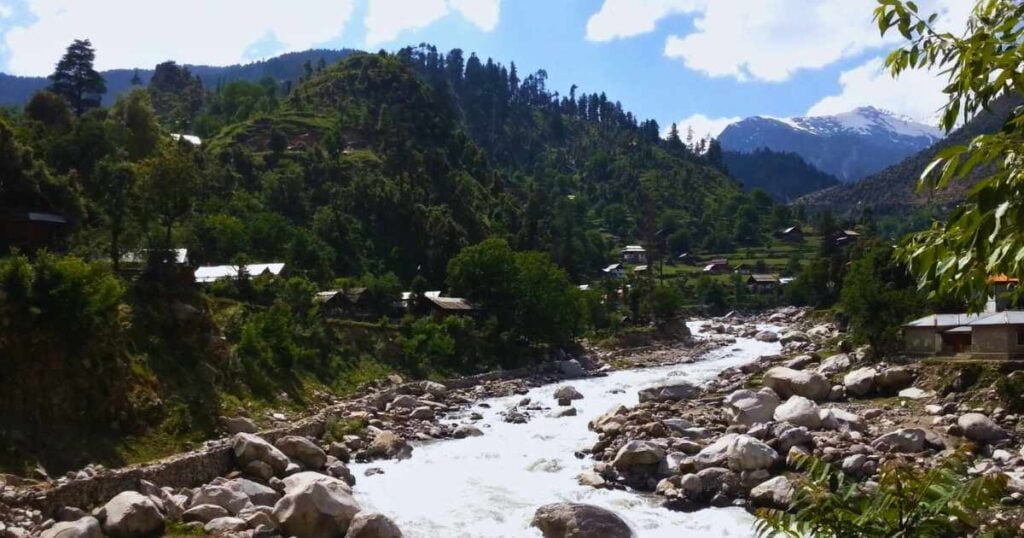 Jagran Valley mountains and river  