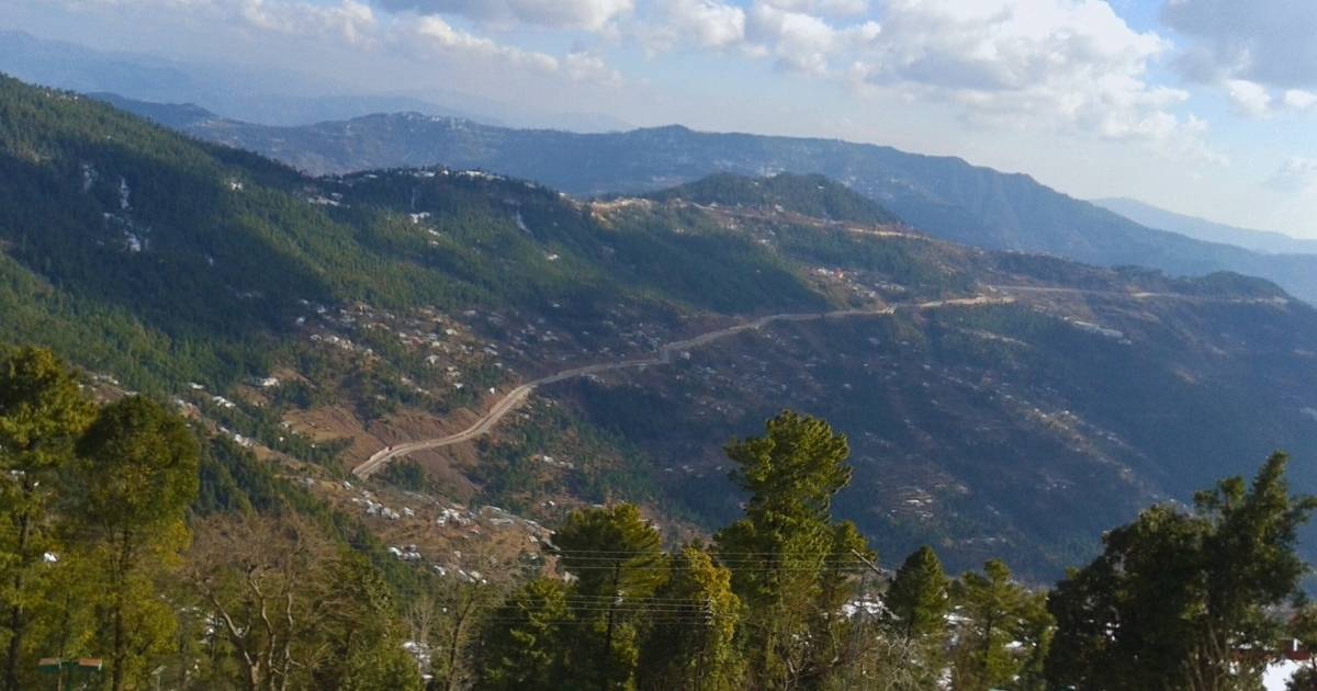 Kashmir Point Murree clouds and blue sky 