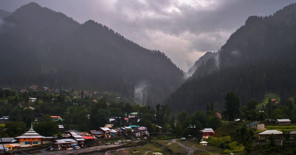 rainy wheatear sharda valley azad jammu and kashmir 