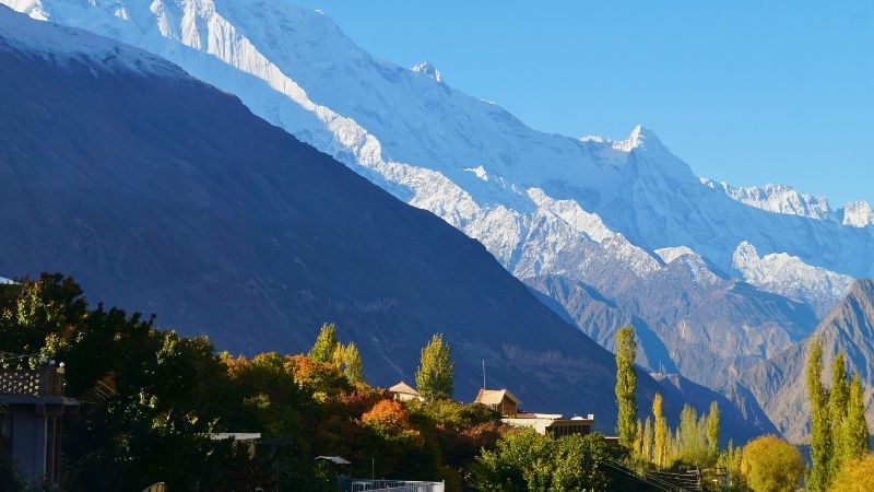 Karakorum range at Karimabad, Pakistan