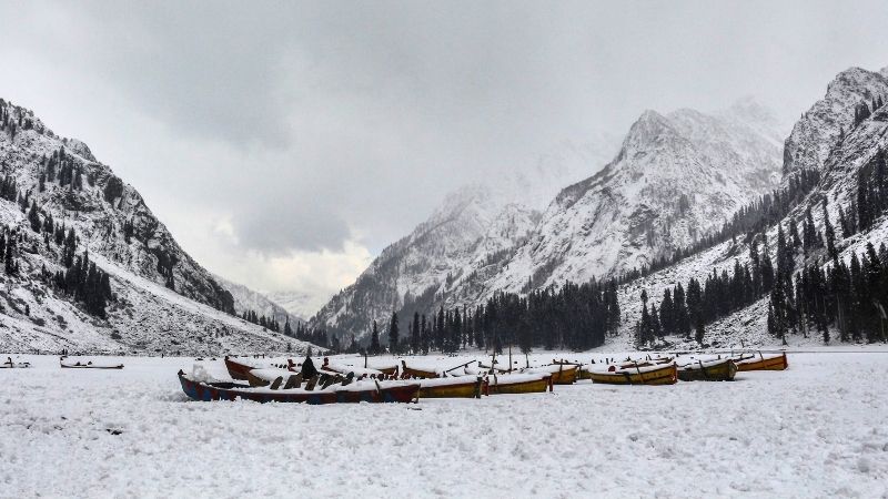 Mahodand Lake in winter, swat valley, Pakistan