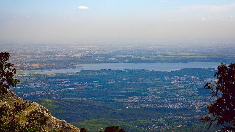 Rawal lake view from Margalla Hills Islamabad.