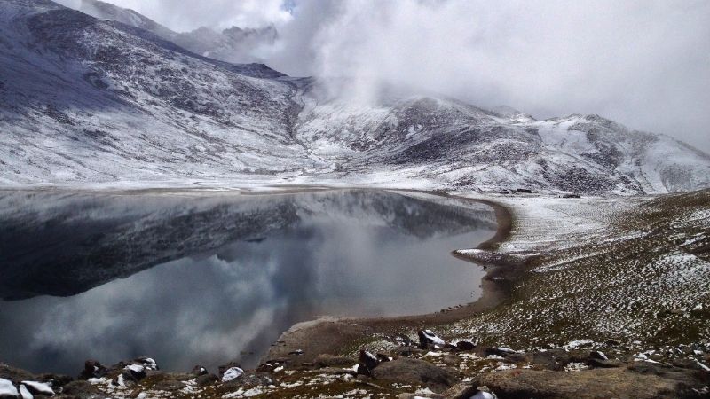 Rush Lake in winter, Pakistan