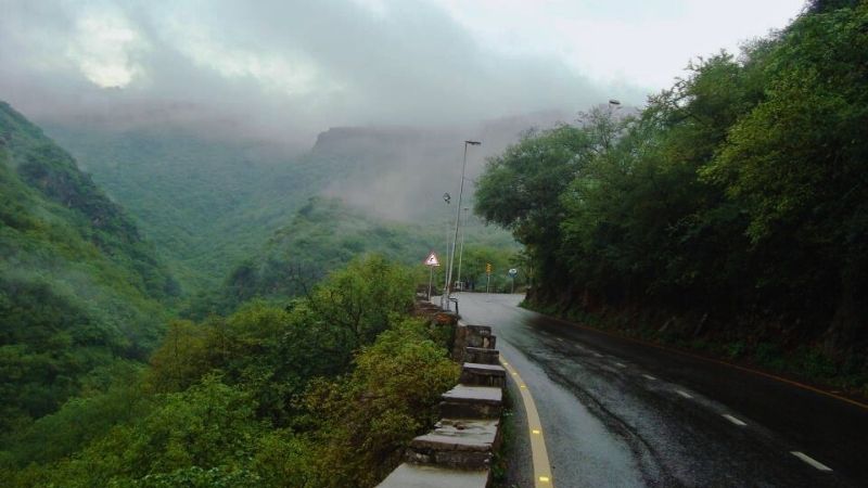 road to Margalla Hills Islamabad.